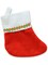 6 Red And White Traditional Mini Christmas Stockings Decorations